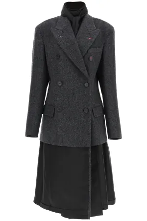 Maison Margiela Double Breasted Layered Coat