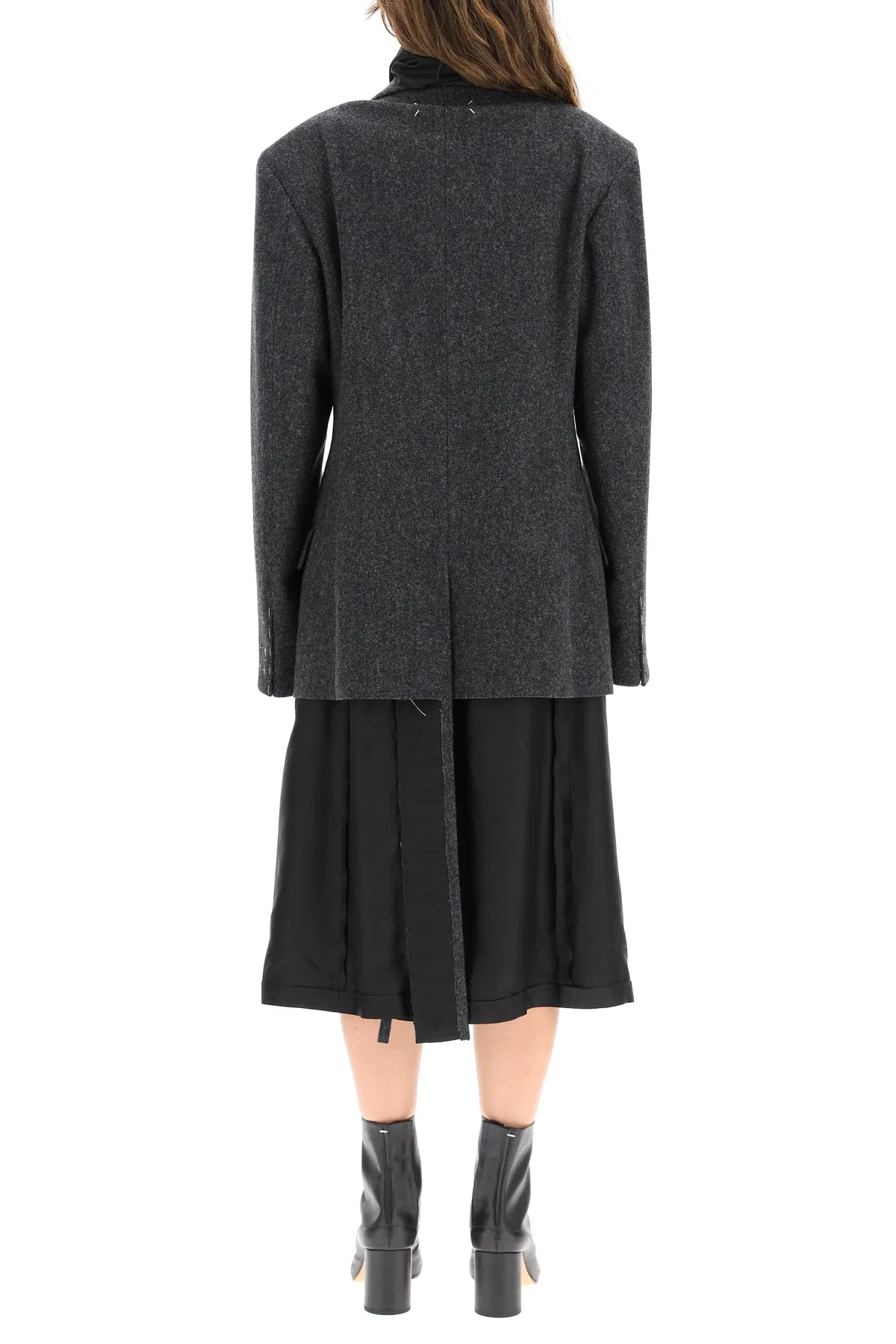 Maison Margiela Double Breasted Layered Coat