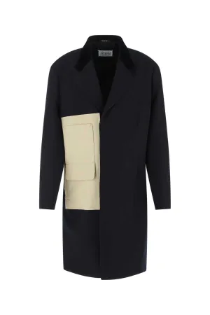 Maison Margiela Panelled Mid-Length Coat
