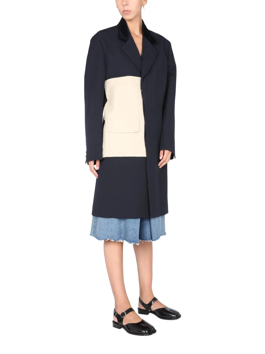Maison Margiela Panelled Mid-Length Coat