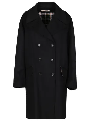 Marni Double-Breasted V-Neck Coat