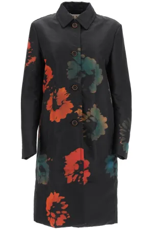 Marni Floral Printed Longline Coat
