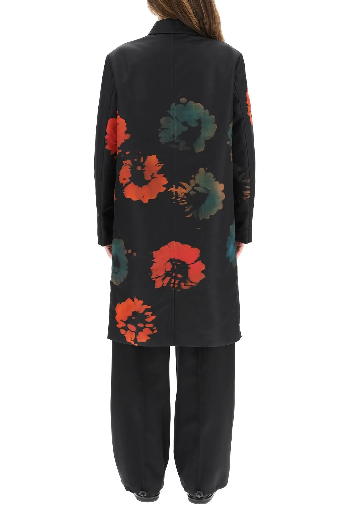 Marni Floral Printed Longline Coat