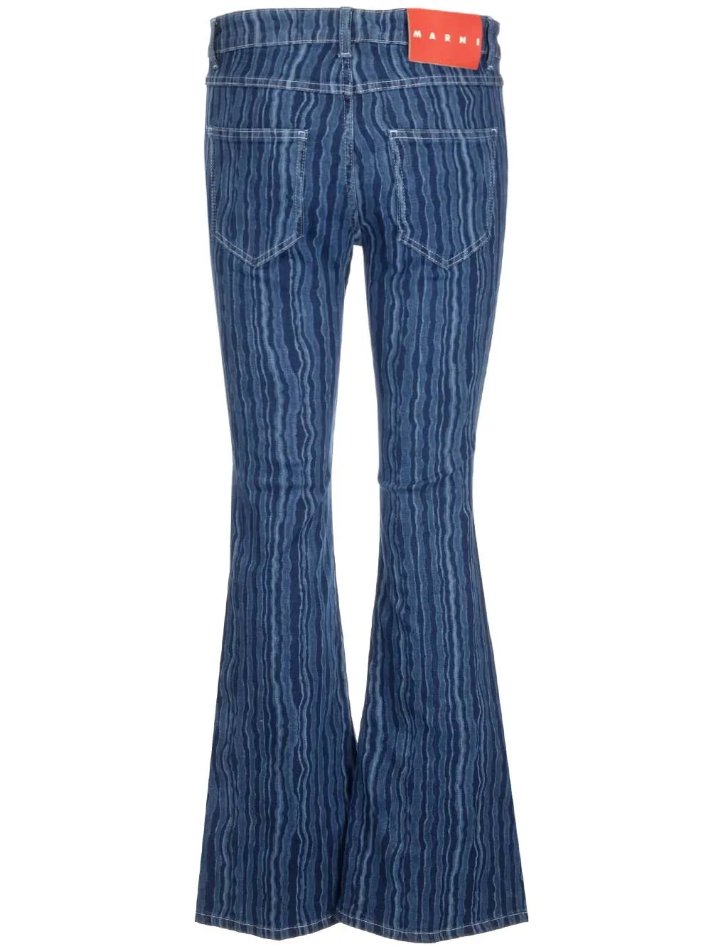 Marni Printed Flared Jeans
