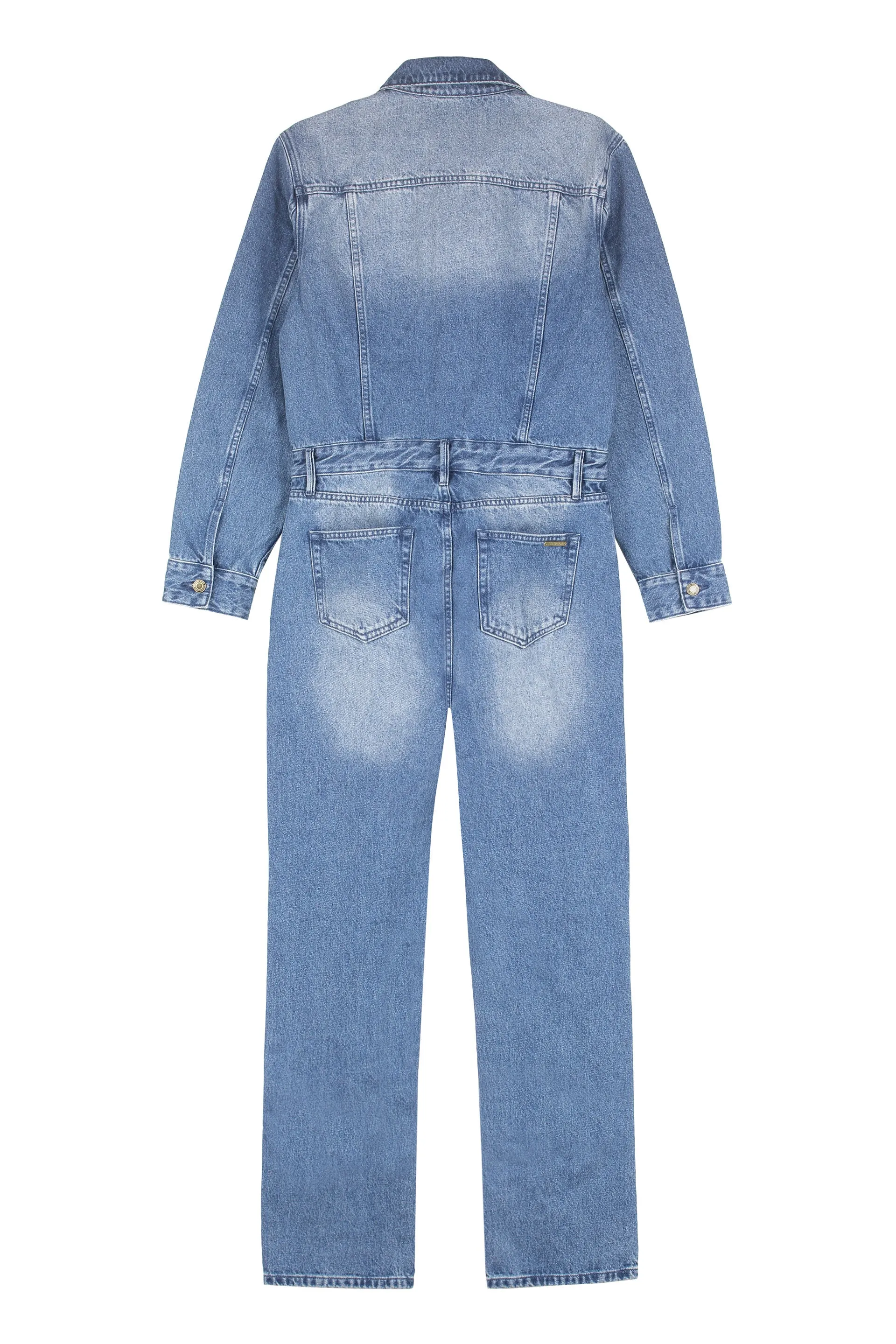 Michael Michael Kors Buttoned Denim Jumpsuit