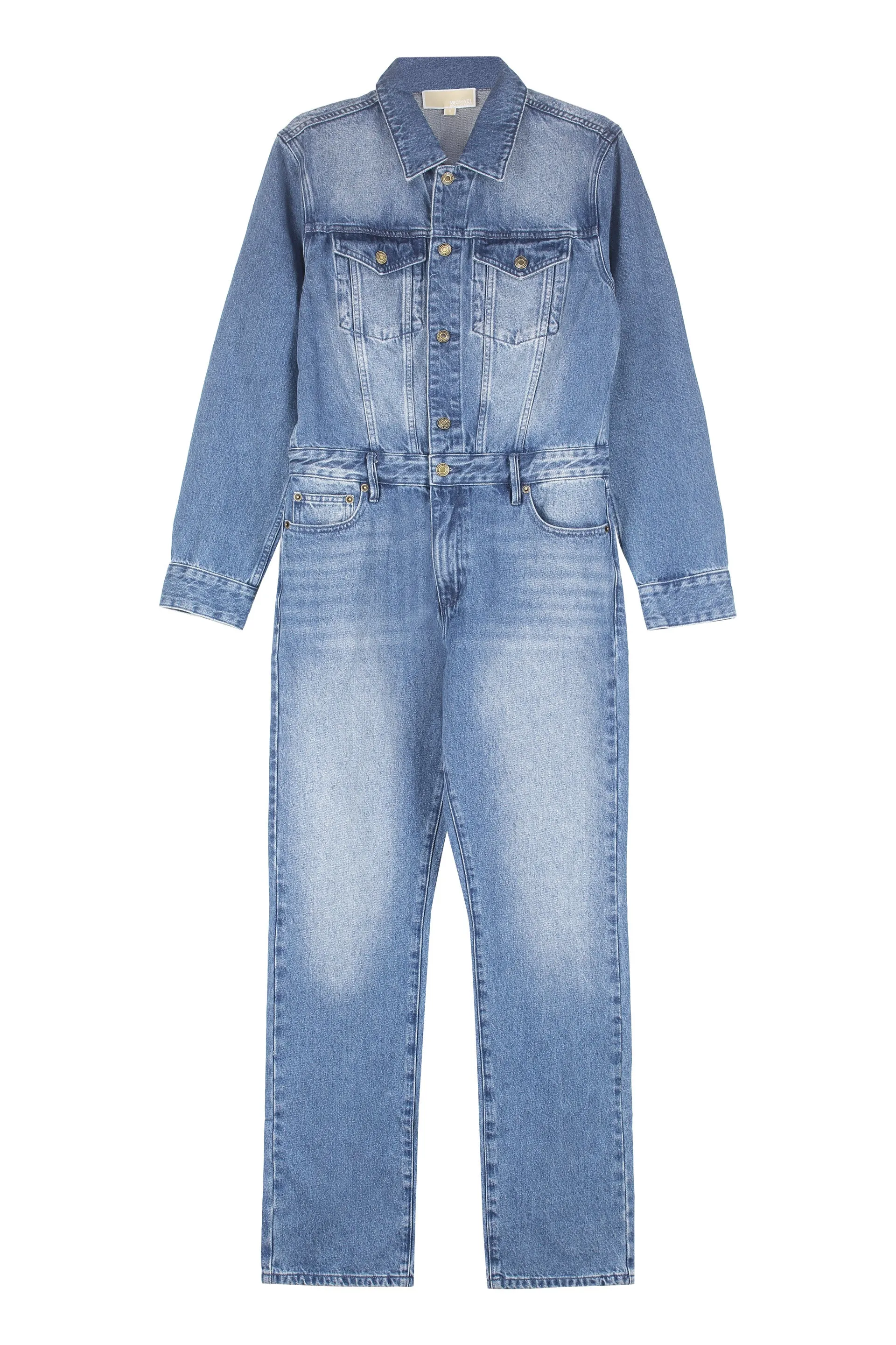 Michael Michael Kors Buttoned Denim Jumpsuit