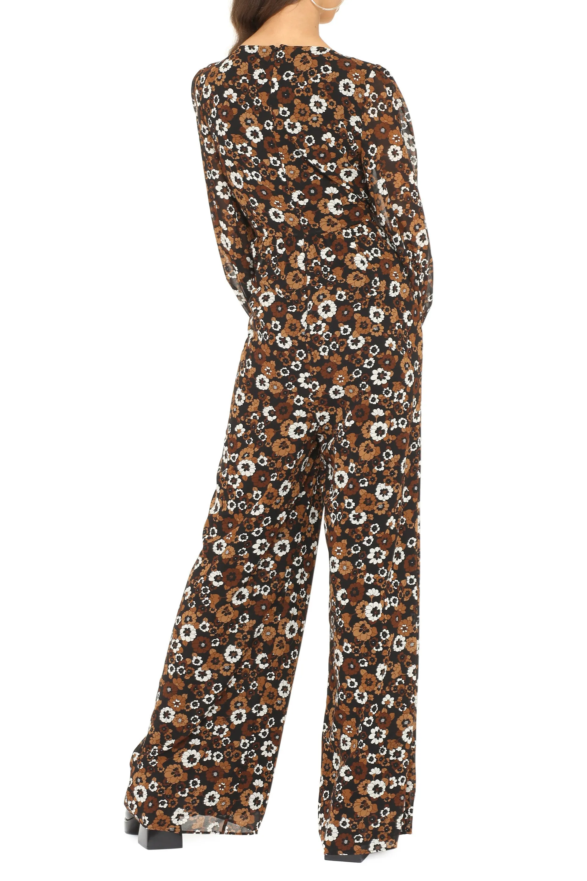 Michael Michael Kors Georgette Floral Jumpsuit