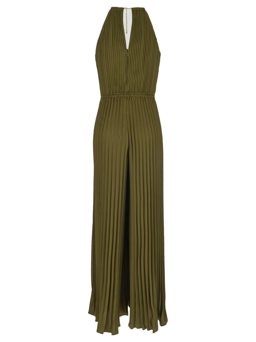 Michael Michael Kors Halterneck Pleated Jumpsuit