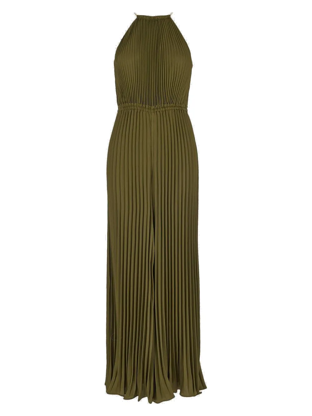 Michael Michael Kors Halterneck Pleated Jumpsuit
