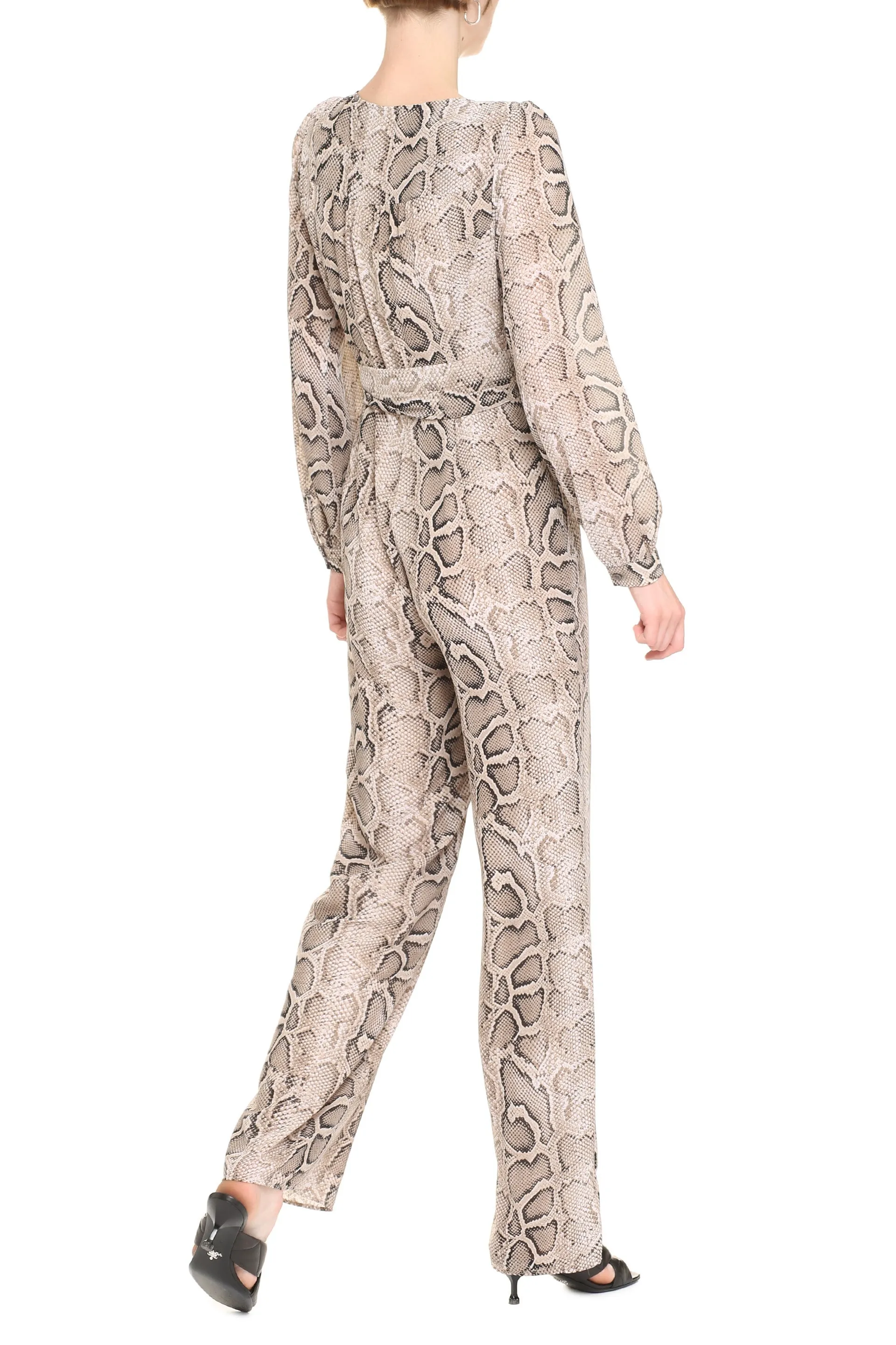 Michael Michael Kors Printed Georgette Jumpsuit