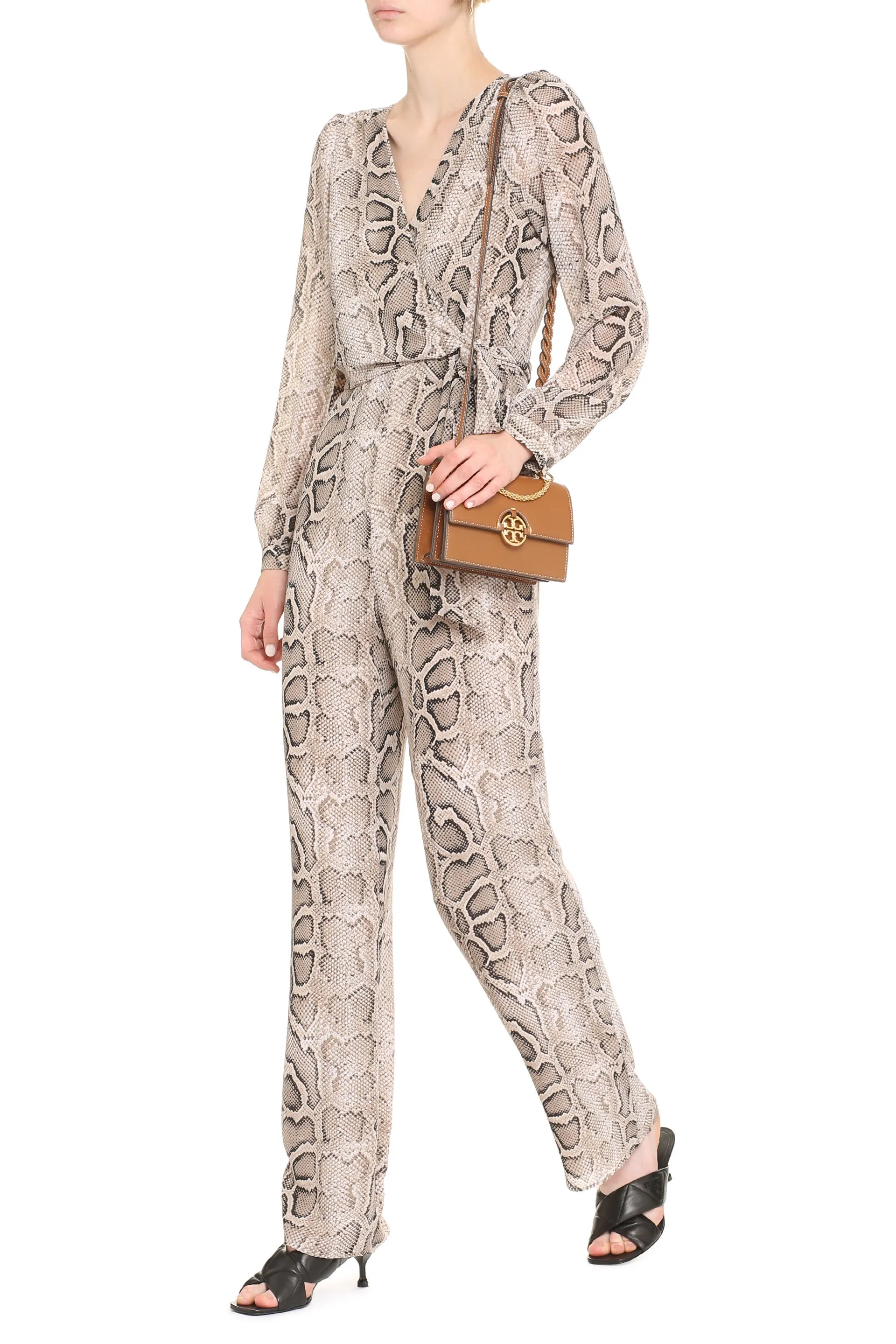 Michael Michael Kors Printed Georgette Jumpsuit