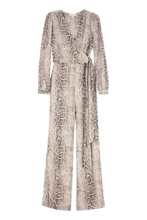 Michael Michael Kors Printed Georgette Jumpsuit