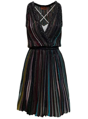 Missoni Pleated Sleeveless Mini Dress