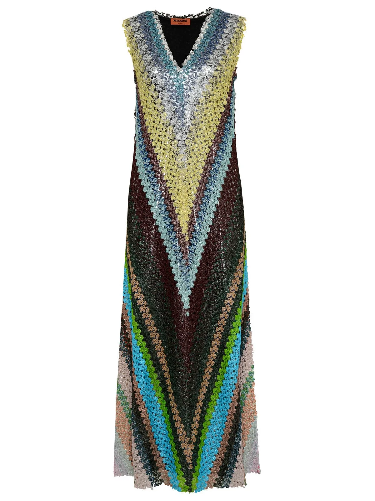 Missoni Zigzag Sleeveless Maxi Dress
