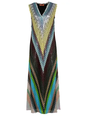 Missoni Zigzag Sleeveless Maxi Dress