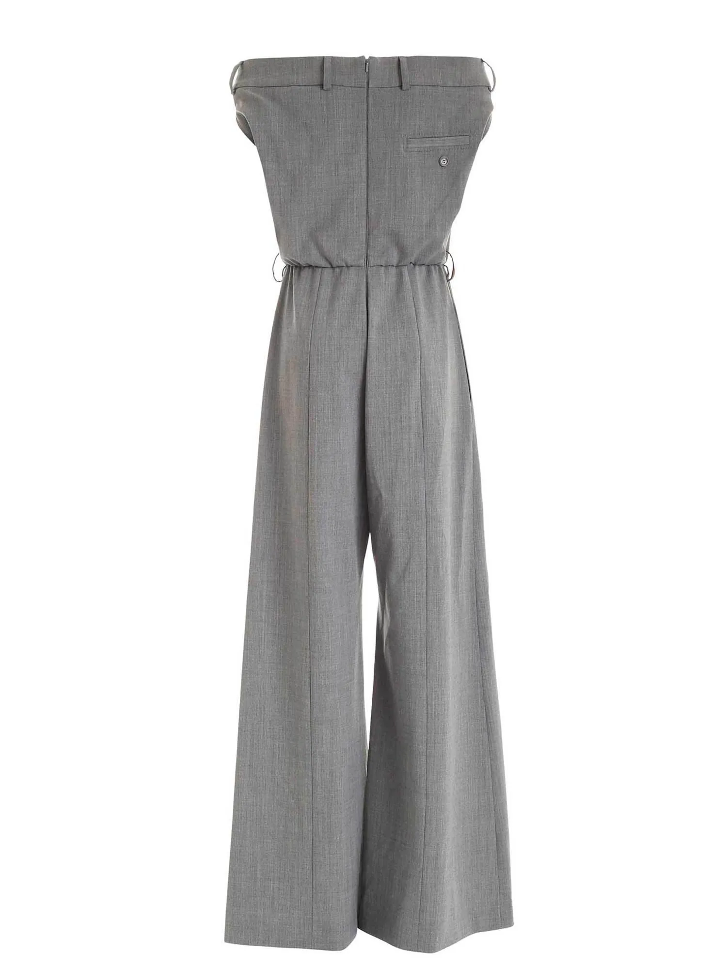 Moschino Gabardine Off-Shoulder Jumpsuit