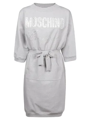 Moschino Logo Crystal-Embellished Dress