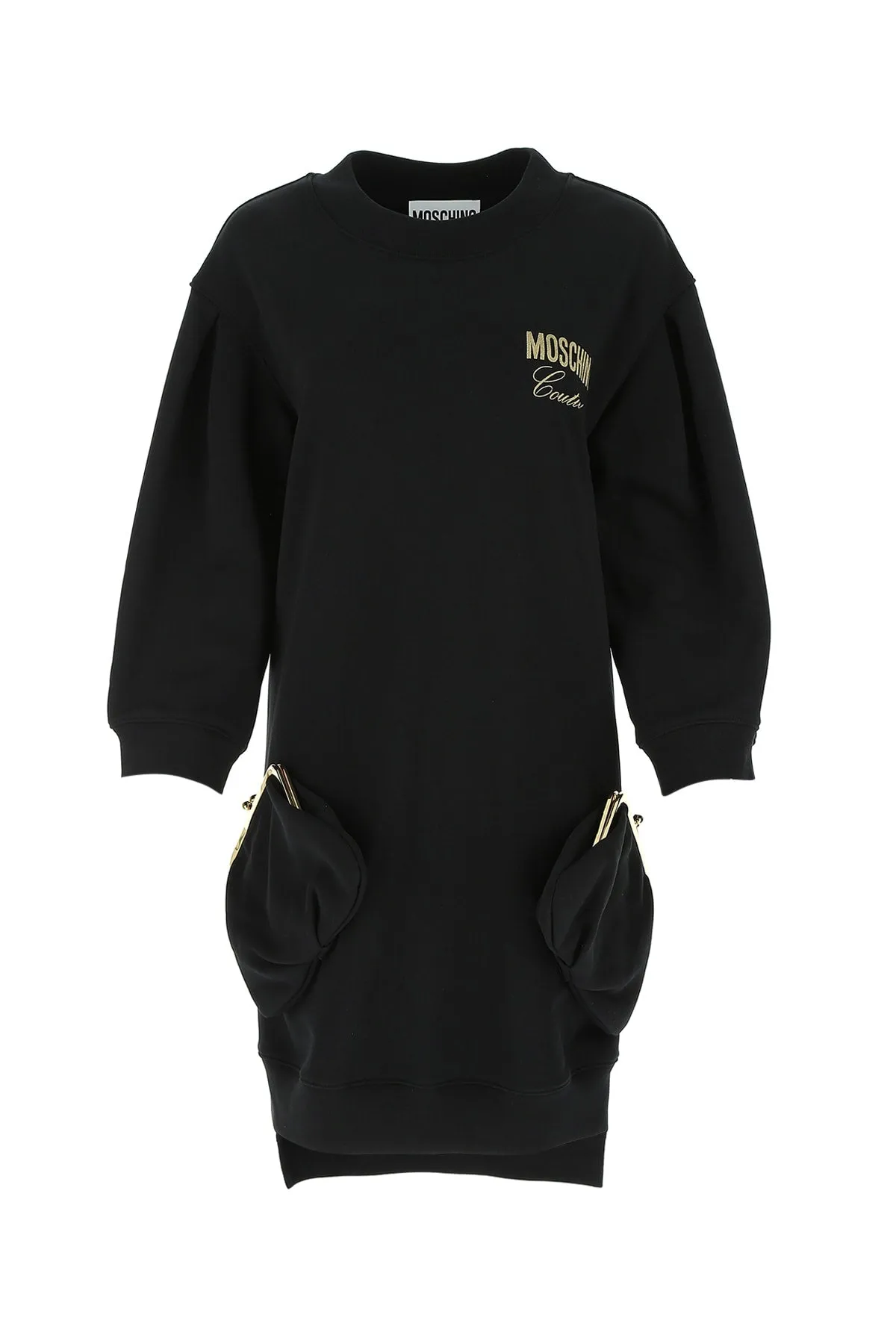 Moschino Pouch-Detailed Sweatshirt Dress