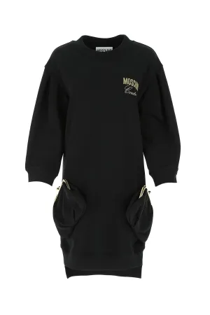 Moschino Pouch-Detailed Sweatshirt Dress