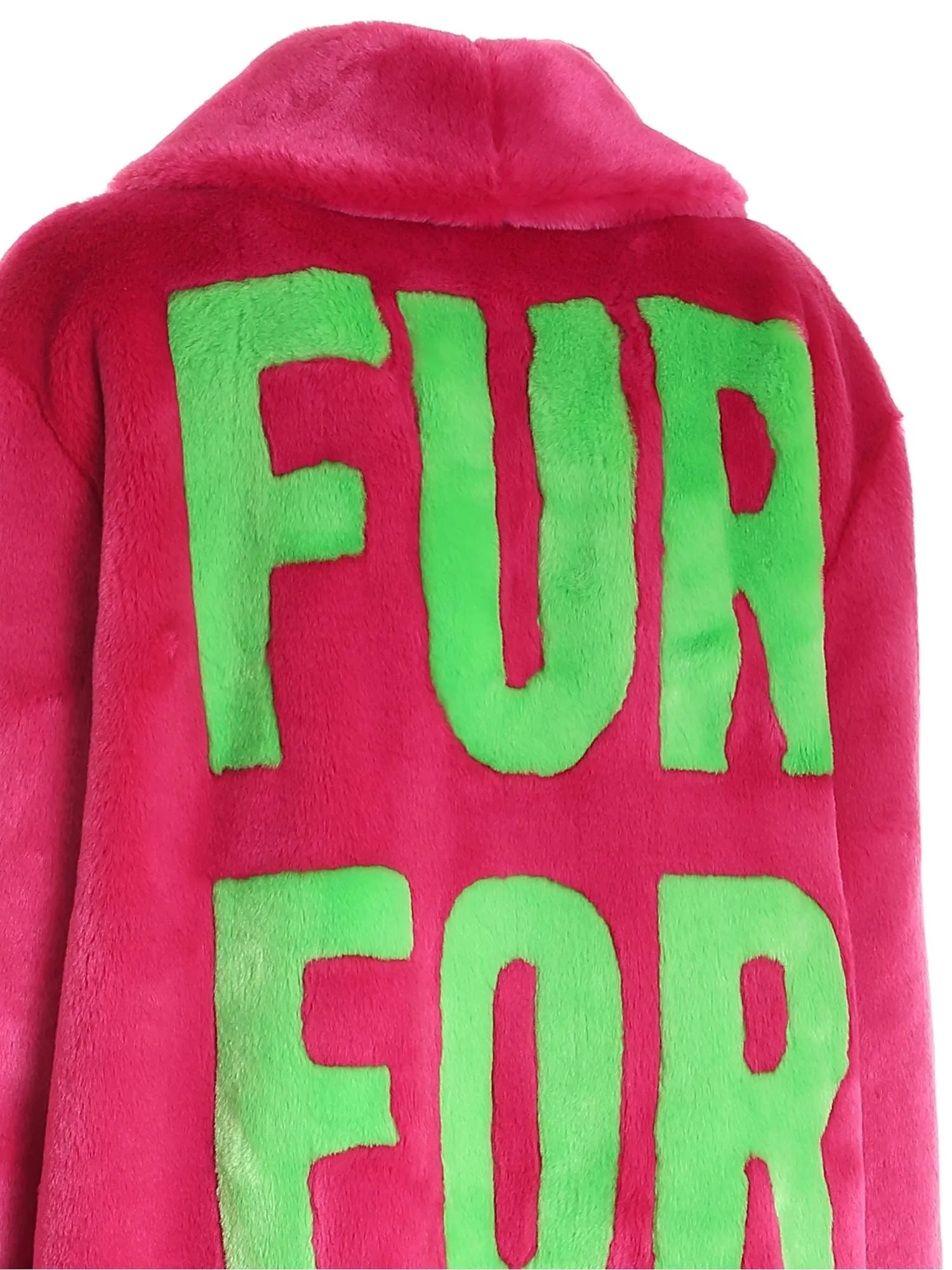Moschino Single-Breasted Faux Fur Coat