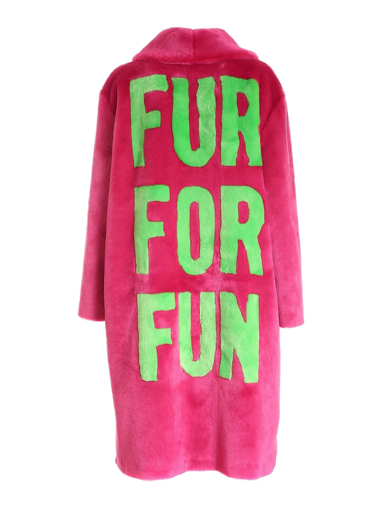 Moschino Single-Breasted Faux Fur Coat