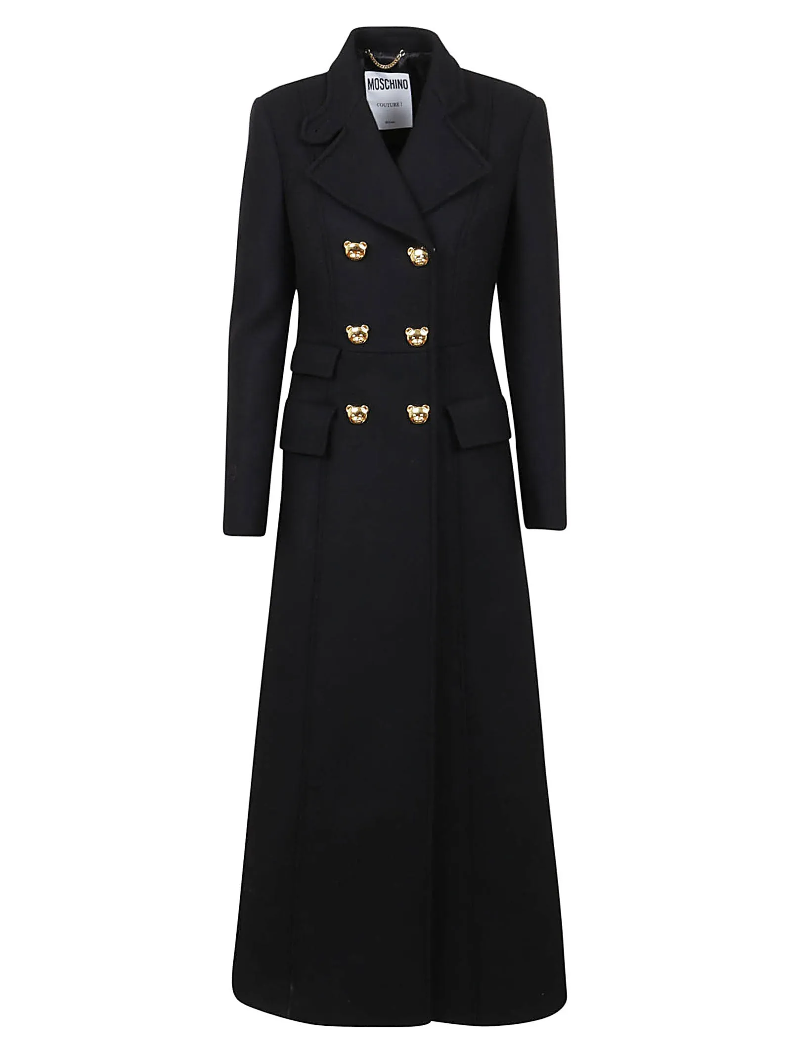 Moschino Teddy Button Embellished Coat