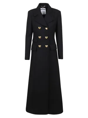 Moschino Teddy Button Embellished Coat