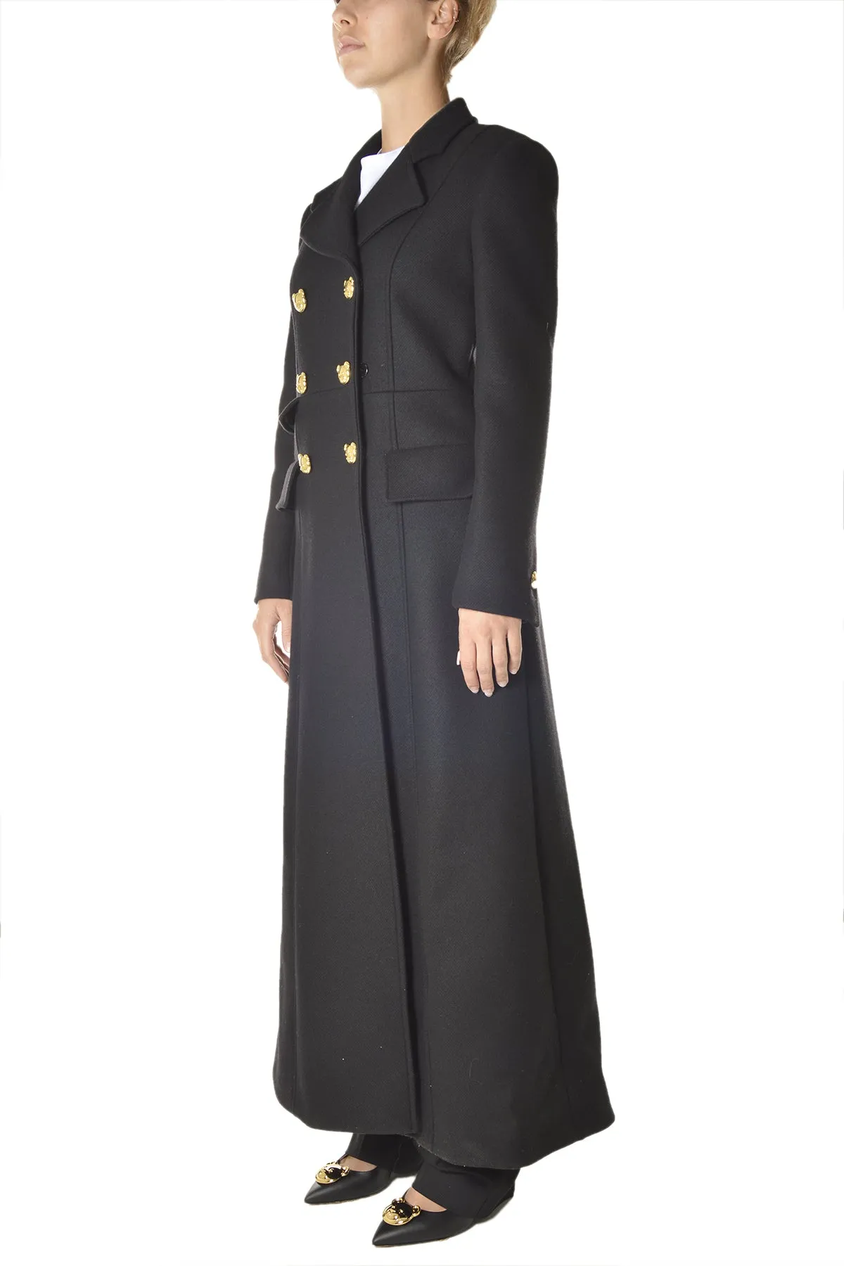 Moschino Teddy Button Embellished Coat