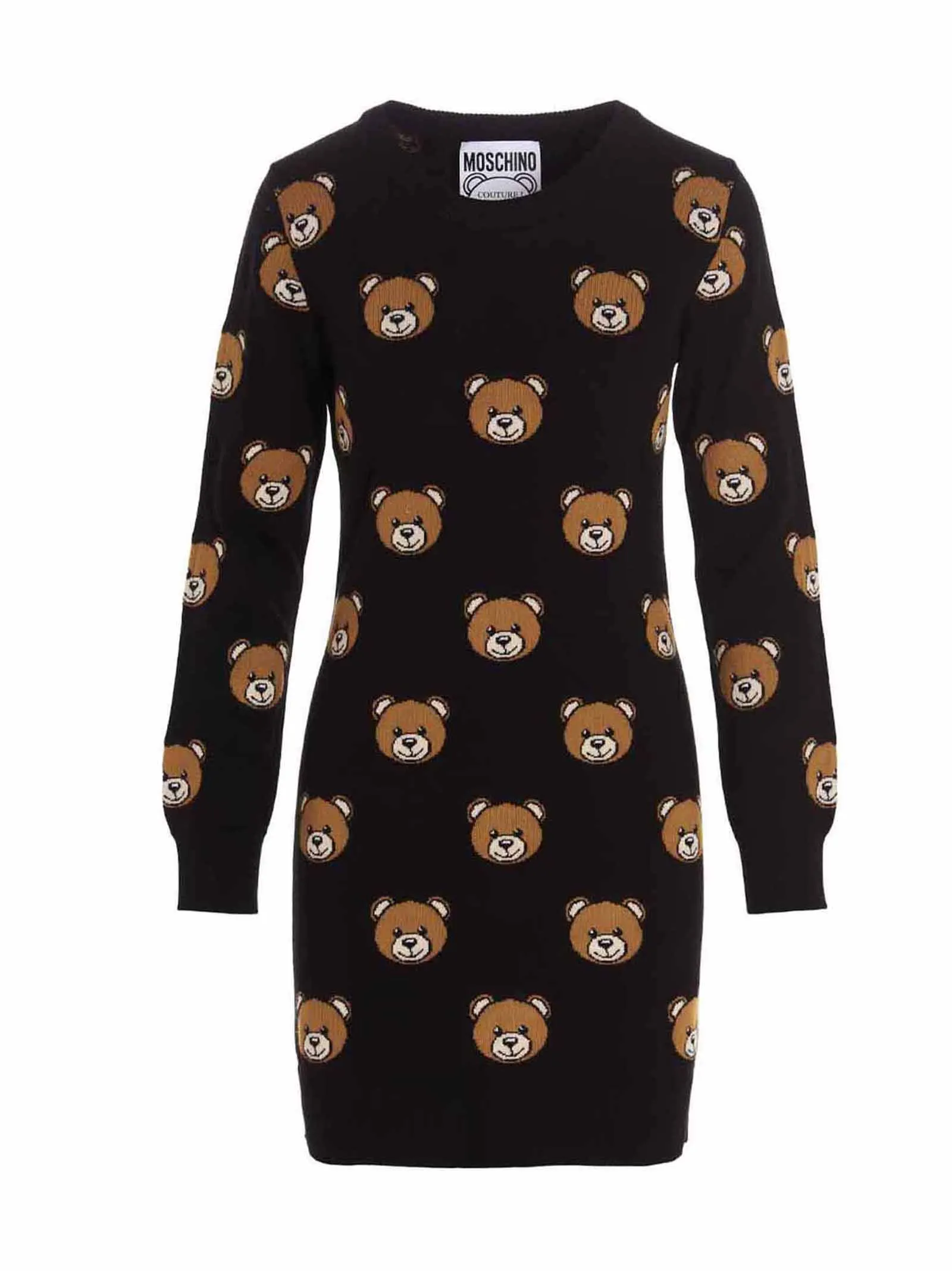 Moschino Teddy Jacquard Knitted Dress