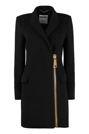 Moschino Zipped Detail Coat