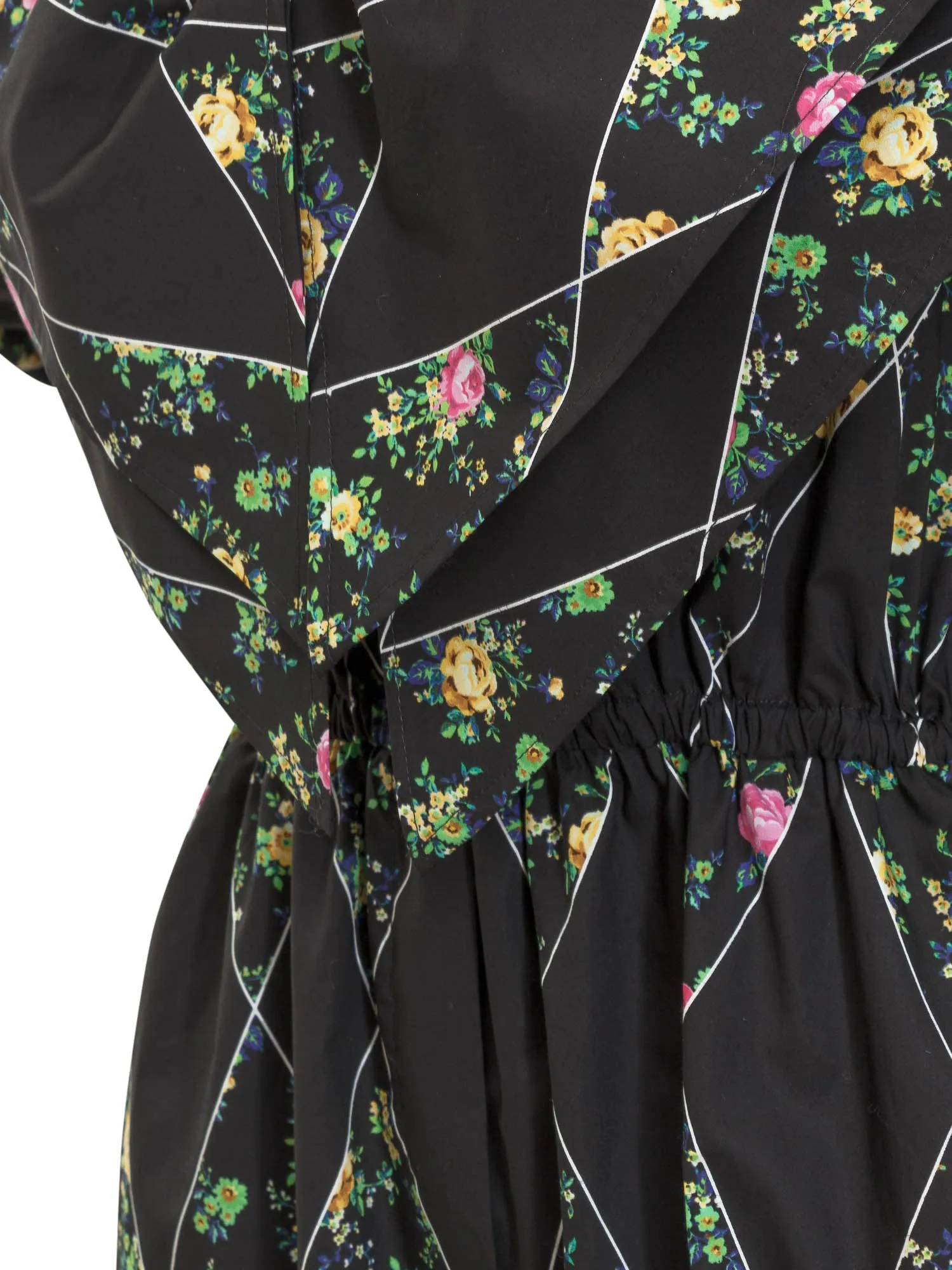 MSGM Allover Floral Printed Short Jumpsuit