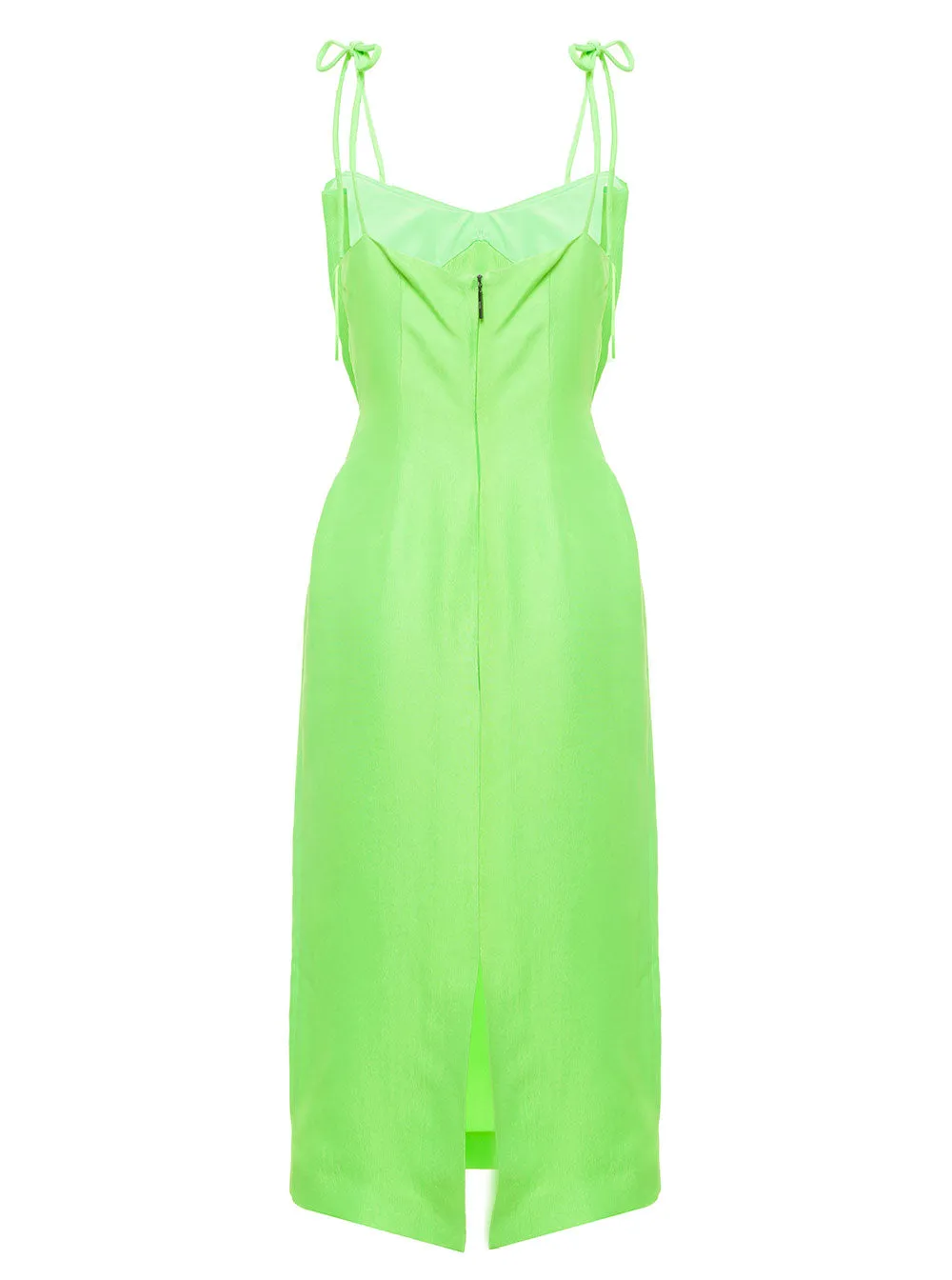MSGM Bow Detailed Midi Dress
