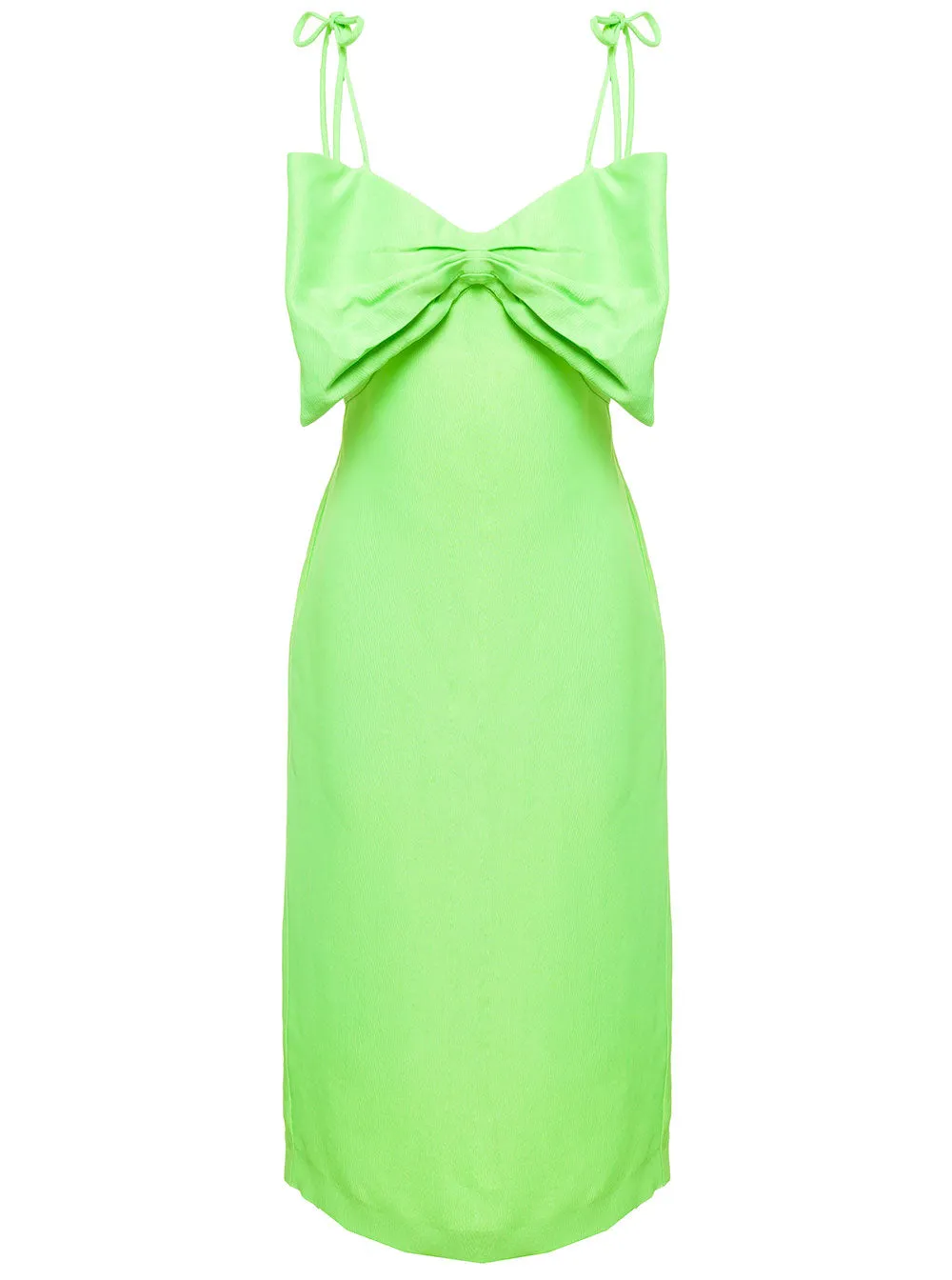 MSGM Bow Detailed Midi Dress