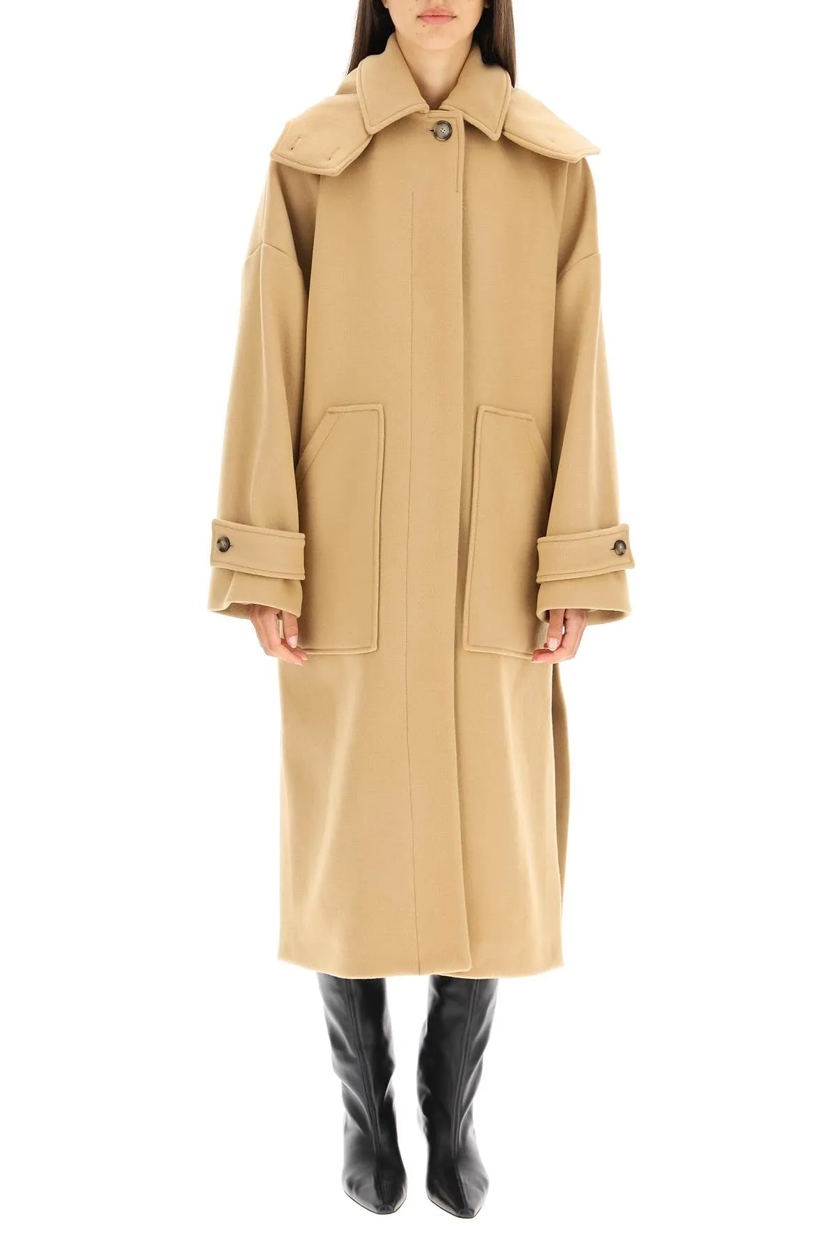 MSGM Buttoned Hooded Coat