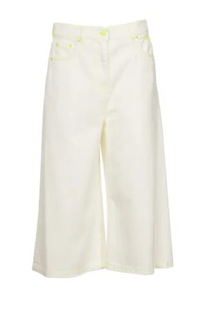 MSGM Cropped Wide Leg Jeans