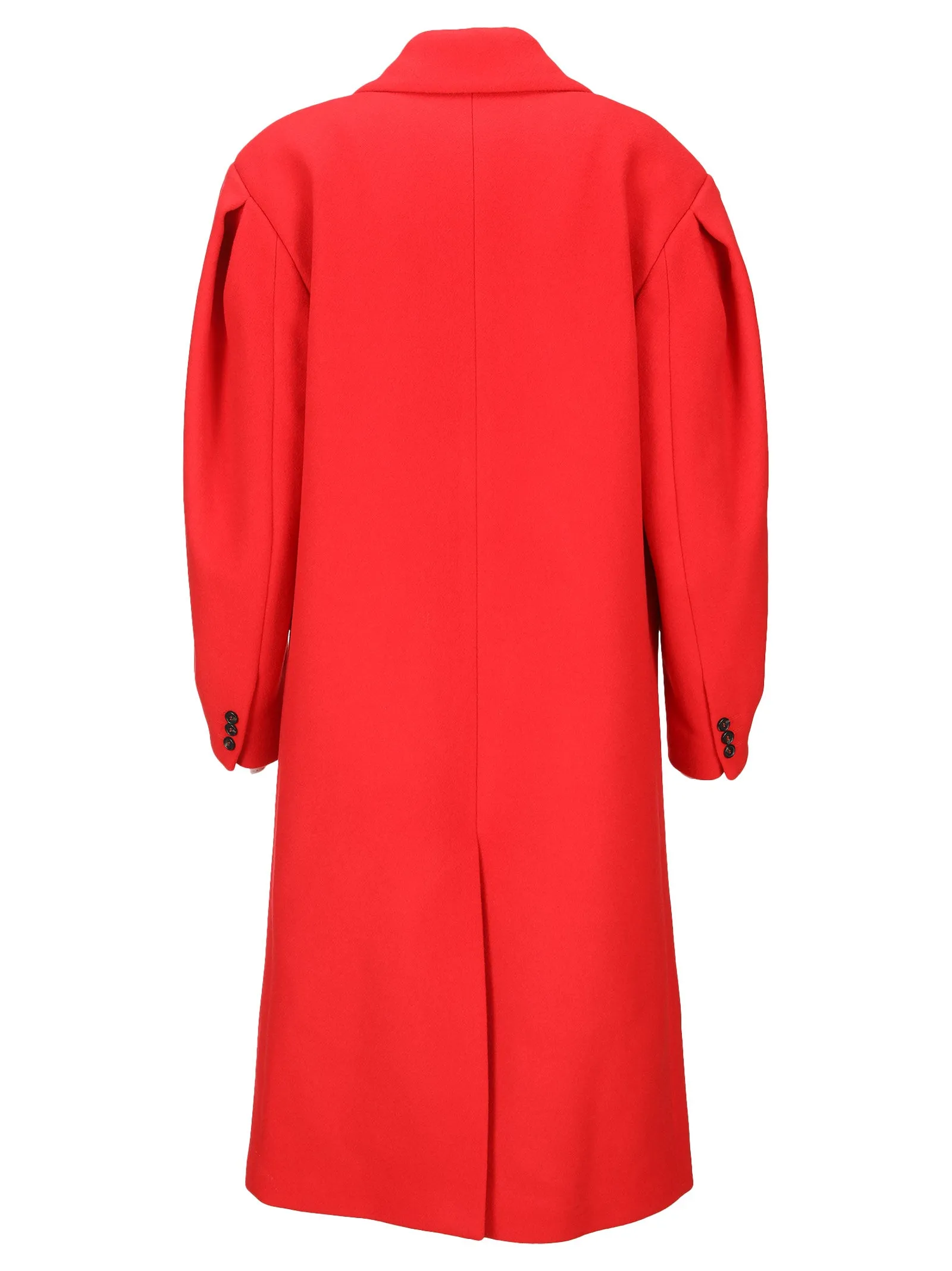 MSGM Double-Breasted Pleated Coat