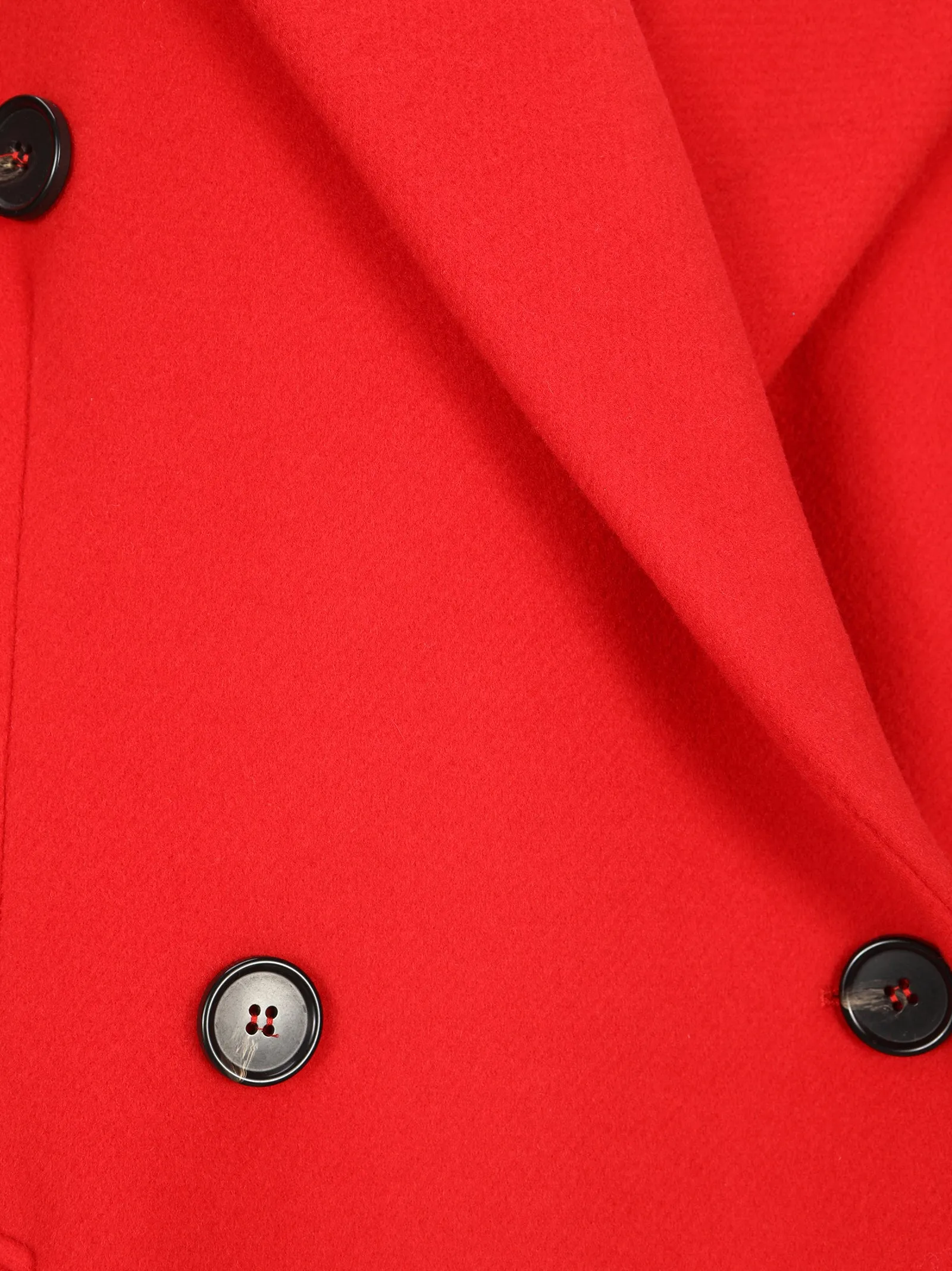 MSGM Double-Breasted Pleated Coat
