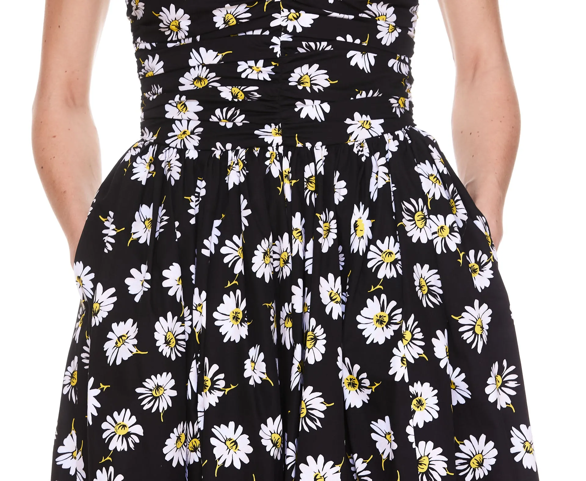 MSGM Floral Print Midi Dress