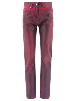 MSGM High Waisted Faded Jeans