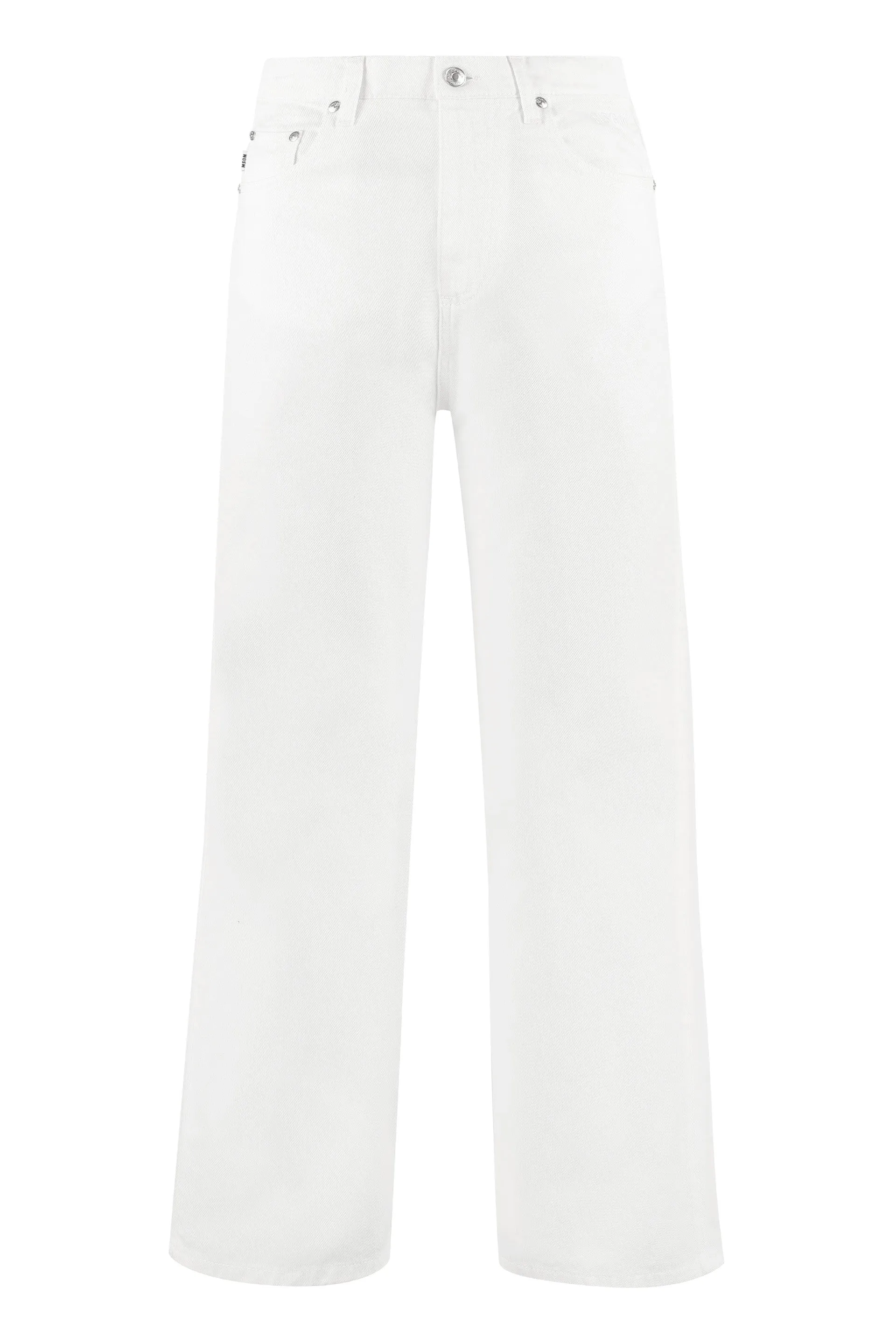 MSGM Logo Printed Flared Jeans