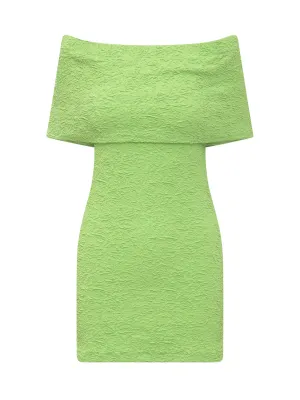 MSGM Off-Shoulder Mini Dress