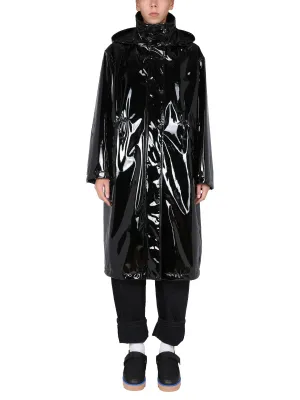 MSGM Shiny Hooded Trench Coat