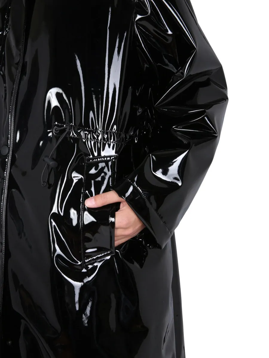 MSGM Shiny Hooded Trench Coat