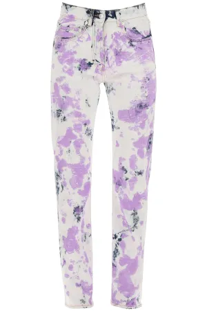 MSGM Tie-Dyed Straight Leg Jeans