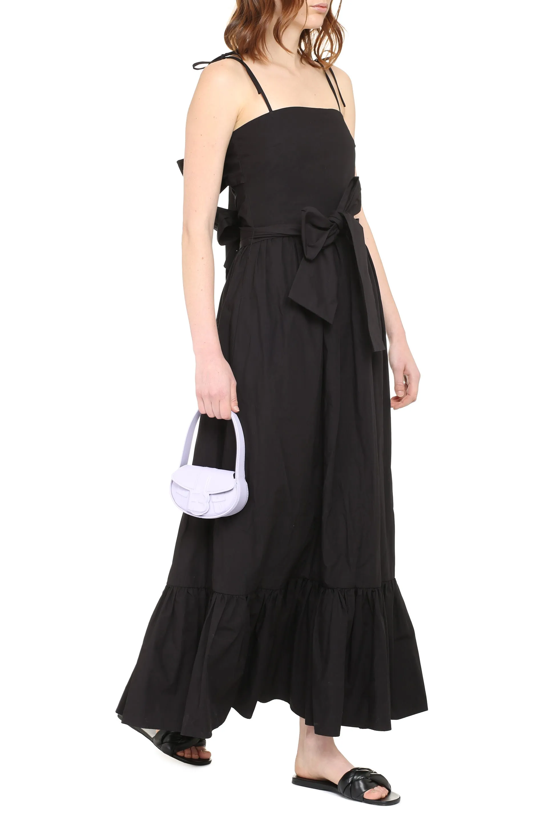 MSGM Tied Waist Strapped Dress