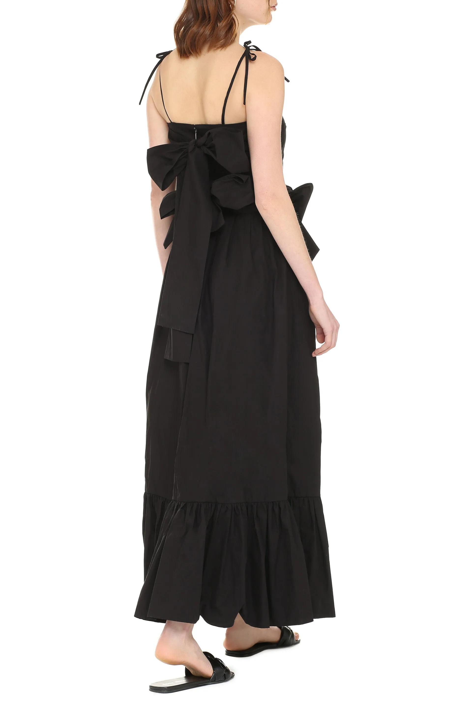 MSGM Tied Waist Strapped Dress