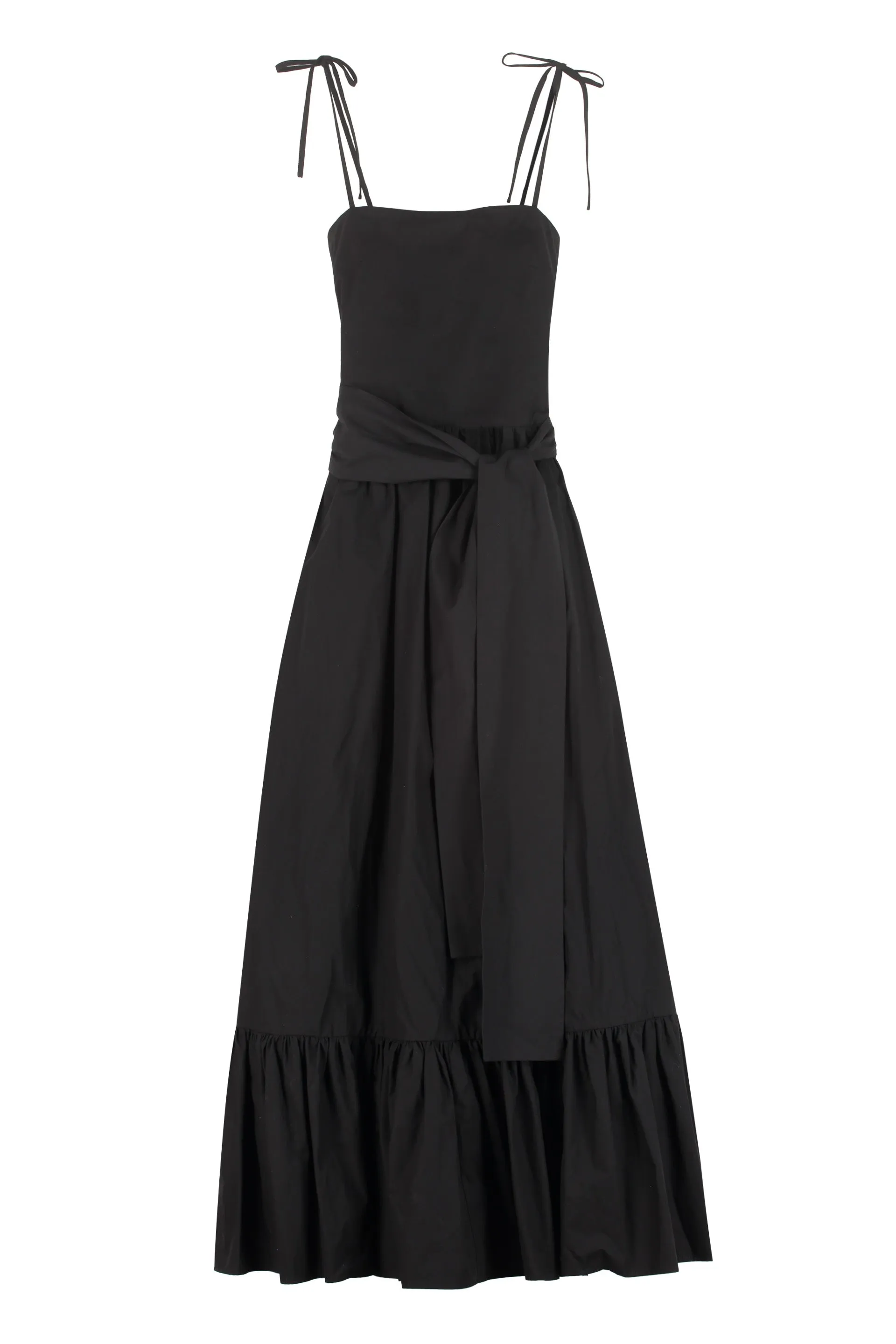 MSGM Tied Waist Strapped Dress