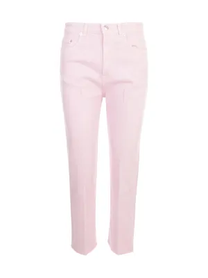 N21 Logo Patch Cropped Jeans