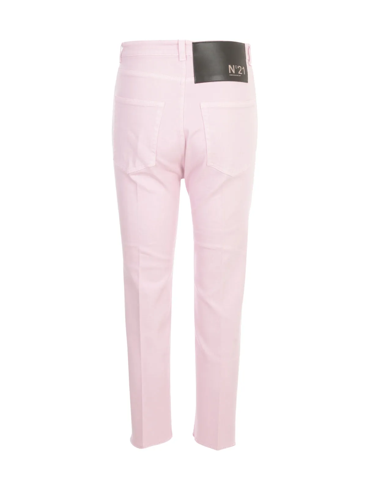 N21 Logo Patch Cropped Jeans