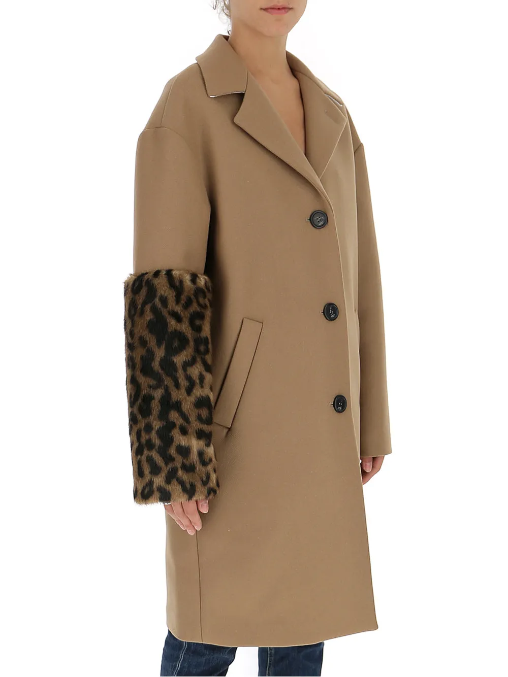 N21 Panel Sleeve Detailed Coat